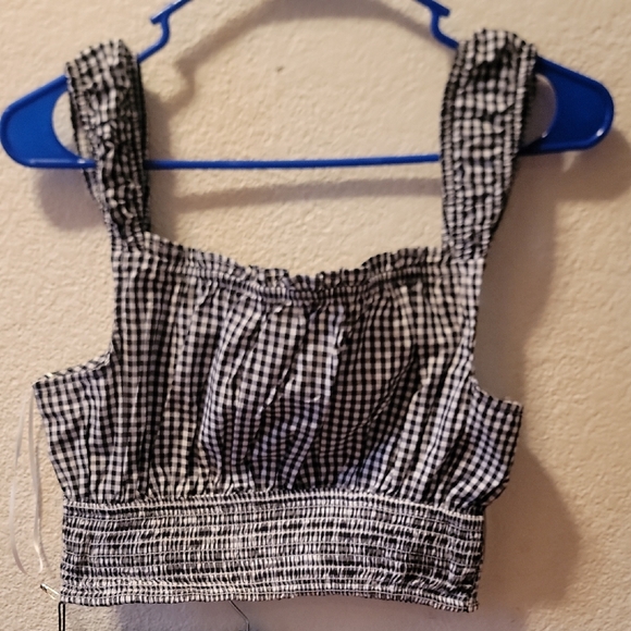 Japna Black and White Gingham Skirt Set - Picture 2 of 7